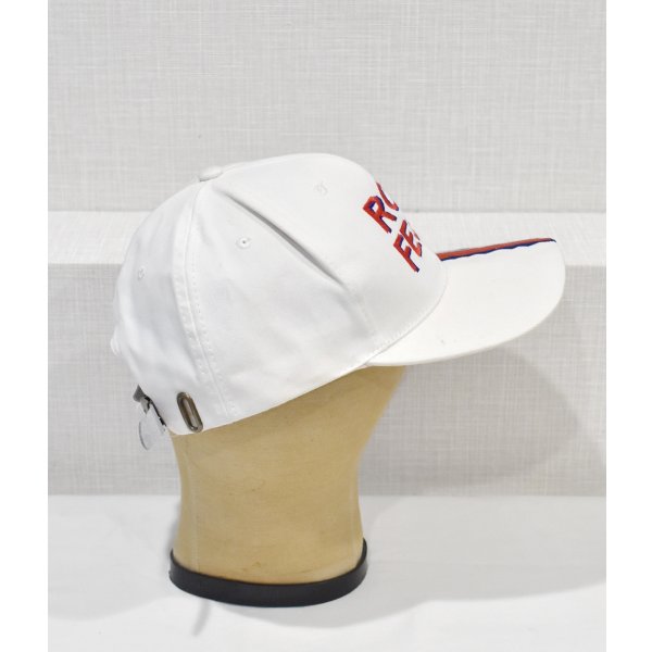 画像4: ビンテージ【NISSIN CAP】【ROZ FEST】【白×赤×青】【BBキャップ】 