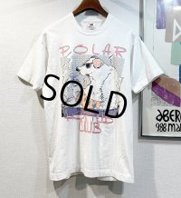 90's【USA製】 ビンテージ【FRUIT OF THE LOOM 】フルーツオブザルーム【白】【白クマ】【 Tシャツ】【サイズL】 