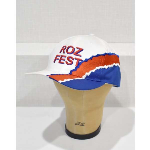 画像3: ビンテージ【NISSIN CAP】【ROZ FEST】【白×赤×青】【BBキャップ】 