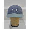 画像1: 【USA製】【ビンテージ】【ACK】【ブルーグレー×緑】【コットンキャップ】<br> (1)