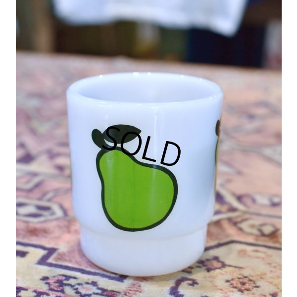 画像2: 【Fire King】【ファイヤーキング】【スーパーフルーツ】【洋ナシ】【スタッキングマグ】【マグカップ】 