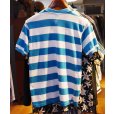 画像3: USA製【ビンテージ】【Islander】【アイランダー】水色ｘ白【ボーダー柄】【ヘンリーネックTシャツ】【サイズＬ】<br> (3)