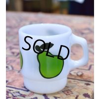 【Fire King】【ファイヤーキング】【スーパーフルーツ】【洋ナシ】【スタッキングマグ】【マグカップ】 