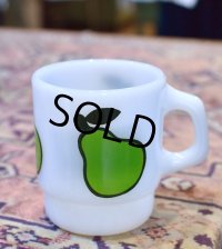 【Fire King】【ファイヤーキング】【スーパーフルーツ】【洋ナシ】【スタッキングマグ】【マグカップ】 