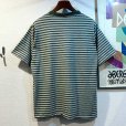 画像3: 【ビンテージ】【BASIC EDITIONS】ベーシックエディションズ【オリーブグリーンｘグレー】【ボーダー】【Tシャツ】【サイズL程度】<br> (3)