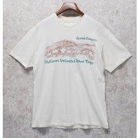 【90's】【USA製】【ビンテージ】【Hanes】ヘインズ【Grand Canyon】グランドキャニオン【生成り】【Tシャツ】【サイズＬ】 