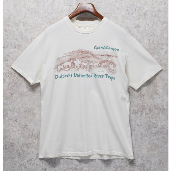 画像1: 【90's】【USA製】【ビンテージ】【Hanes】ヘインズ【Grand Canyon】グランドキャニオン【生成り】【Tシャツ】【サイズＬ】 