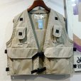 画像1: デッドストック【ビンテージ】【Birder's Buddy】ベージュ【ハンティングベスト】【サイズS】<br> (1)