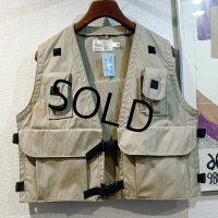 デッドストック【ビンテージ】【Birder's Buddy】ベージュ【ハンティングベスト】【サイズS】 