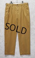 【ラルフローレン】POLO RALPH LAUREN【ETHAN PANT】イーサン【ライトブラウン】２タック【コットンパンツ】【34×30】 