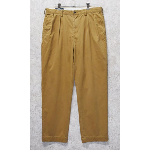 画像1: 【ラルフローレン】POLO RALPH LAUREN【ETHAN PANT】イーサン【ライトブラウン】２タック【コットンパンツ】【34×30】 