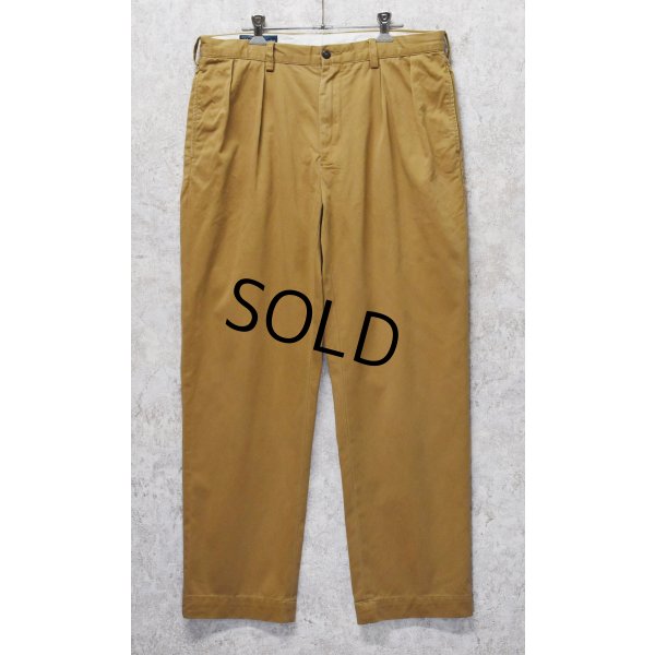 画像1: 【ラルフローレン】POLO RALPH LAUREN【ETHAN PANT】イーサン【ライトブラウン】２タック【コットンパンツ】【34×30】 