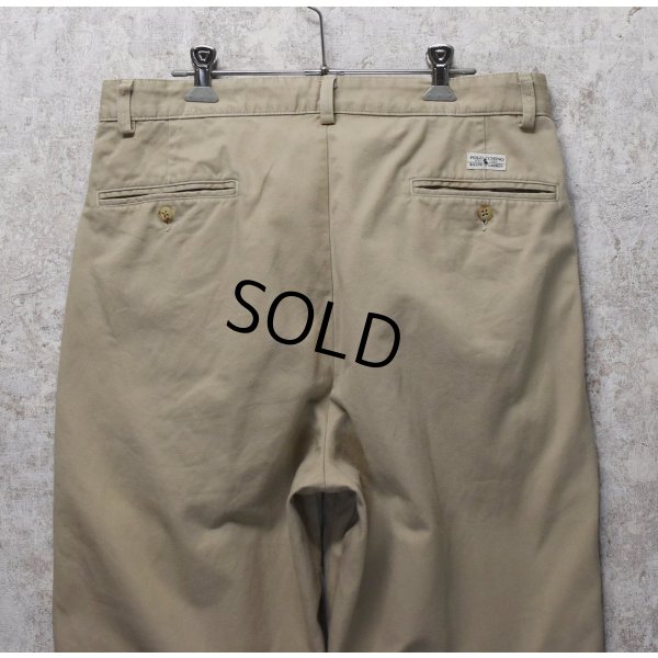 画像4: 【USA製】【ラルフローレン】POLO RALPH LAUREN【ベージュ】【2タック】【コットンパンツ】【34×31】 