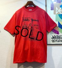 ほぼ未使用!! ~90's【USA製】【ビンテージ】ヘインズ【hanes】Molly Brown【赤】【Ｔシャツ】【サイズXL】 
