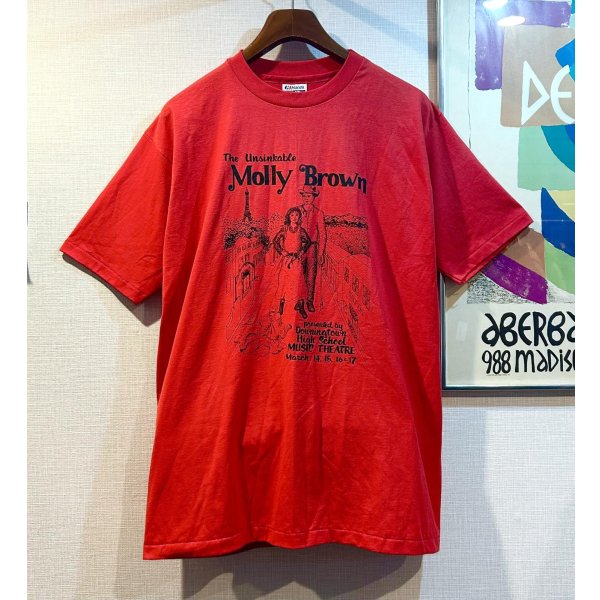 画像1: ほぼ未使用!! ~90's【USA製】【ビンテージ】ヘインズ【hanes】Molly Brown【赤】【Ｔシャツ】【サイズXL】 