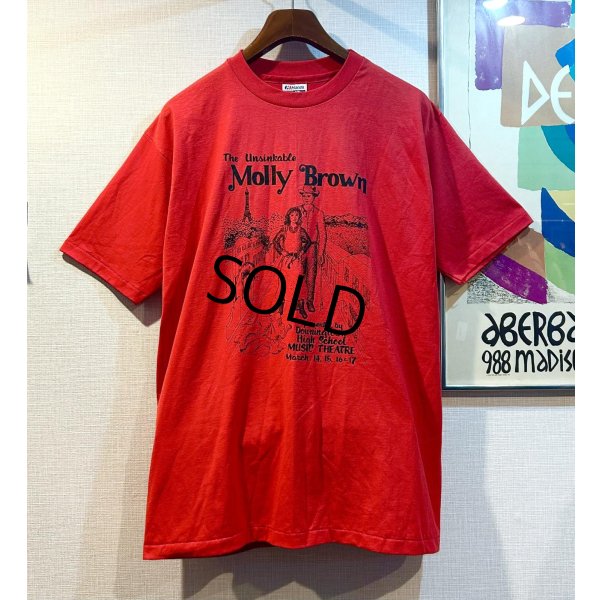 画像1: ほぼ未使用!! ~90's【USA製】【ビンテージ】ヘインズ【hanes】Molly Brown【赤】【Ｔシャツ】【サイズXL】 