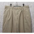 画像3: 【USA製】【ラルフローレン】POLO RALPH LAUREN【ベージュ】【2タック】【コットンパンツ】【34×31】<br> (3)