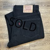 カナダ製【ビンテージ】【LEVI'S】【リーバイス５０５】505【黒】【デニムパンツ】ブラックデニム【34×34】 