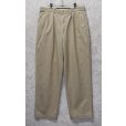 画像1: 【USA製】【ラルフローレン】POLO RALPH LAUREN【ベージュ】【2タック】【コットンパンツ】【34×31】<br> (1)