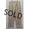 【USA製】【ラルフローレン】POLO RALPH LAUREN【ベージュ】【2タック】【コットンパンツ】【34×31】 