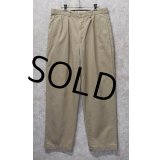 【USA製】【ラルフローレン】POLO RALPH LAUREN【ベージュ】【2タック】【コットンパンツ】【34×31】 