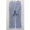 画像5: 80’ｓ【ビンテージ】【JACOB REED'S SONS】【白×ネイビー】【ギンガムチェック】スラックス【W34程度】<br> (5)