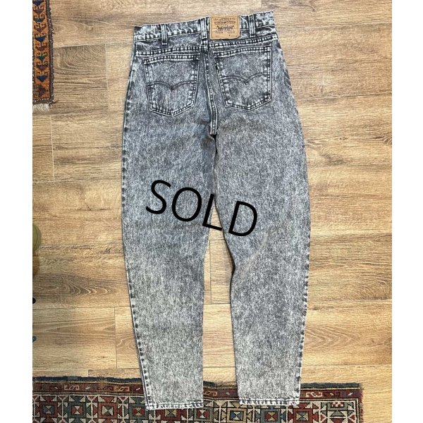 画像4: ∼90’s 【USA製】【ビンテージ】【LEVI'S】【リーバイス５５０】550 黒 ブラック ケミカルウォッシュ デニムパンツ 【30ｘ32】 