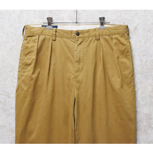 画像3: 【ラルフローレン】POLO RALPH LAUREN【ETHAN PANT】イーサン【ライトブラウン】２タック【コットンパンツ】【34×30】 