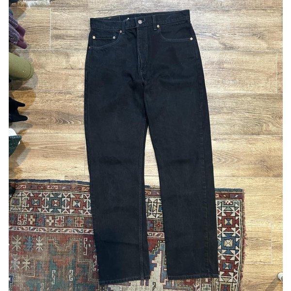 画像2: カナダ製【ビンテージ】【LEVI'S】【リーバイス５０５】505【黒】【デニムパンツ】ブラックデニム【34×34】 