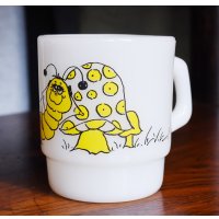 【Fire King】【ファイヤーキング】【ヒルディ・キャタピラー】プリントマグ【スタッキングマグ】【マグカップ】 