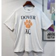 画像1: 【USA製】【90's~】ビンテージ【FRUIT OF THE LOOM】【フルーツオブザルーム】【DOVER XC】白 肉球【 Tシャツ】【サイズL】<br> (1)