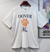 【USA製】【90's~】ビンテージ【FRUIT OF THE LOOM】【フルーツオブザルーム】【DOVER XC】白 肉球【 Tシャツ】【サイズL】 