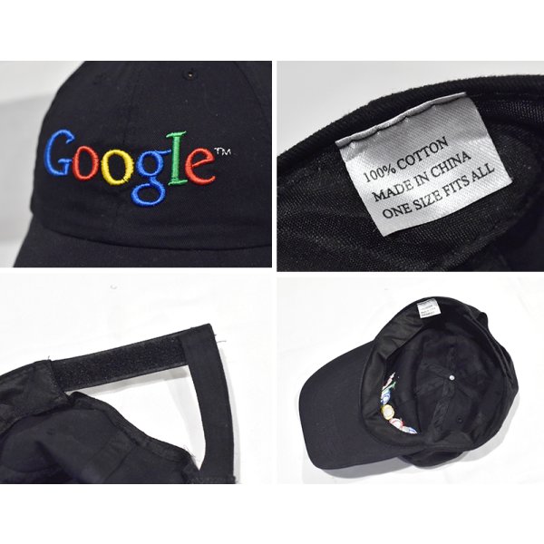 画像2: 【ビンテージ】【Google】【グーグル】【黒】【コットンキャップ】BBキャップ 