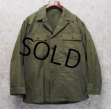40's【ビンテージ】【米軍実物】U.S.ARMY【M-43】【HBT】【13スターボタン】【ジャケット】ユーティリティシャツ【38R】 