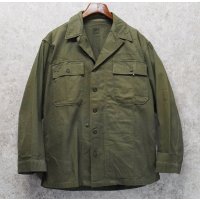 40's【ビンテージ】【米軍実物】U.S.ARMY【M-43】【HBT】【13スターボタン】【ジャケット】ユーティリティシャツ【38R】 