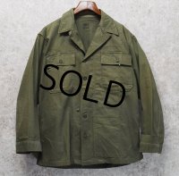 40's【ビンテージ】【米軍実物】U.S.ARMY【M-43】【HBT】【13スターボタン】【ジャケット】ユーティリティシャツ【38R】 