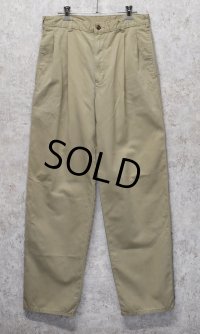 【90's】【ビンテージ】【DOCKERS】ドッカーズ【ベージュ】【２タックコットンパンツ】【31ｘ32】 