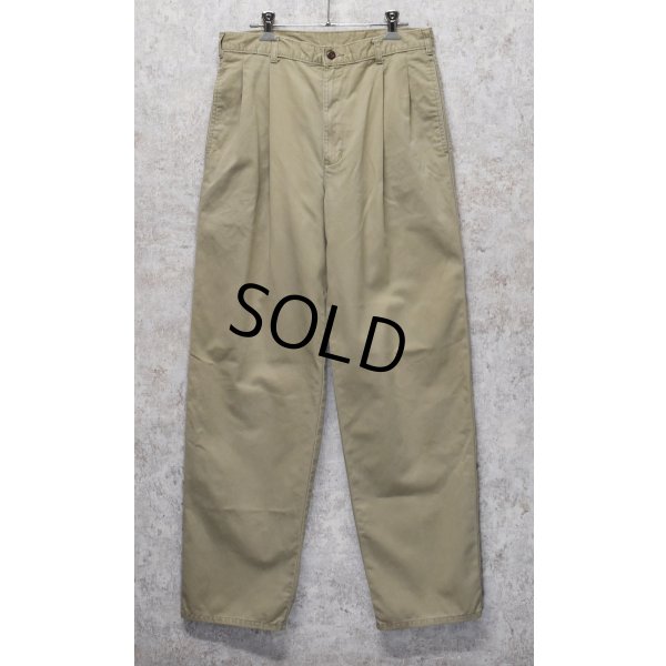 画像1: 【90's】【ビンテージ】【DOCKERS】ドッカーズ【ベージュ】【2タックコットンパンツ】【31x32】