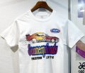 【デッドストック】 【70's】【USA製】NHRA【ビンテージ】【Summer nationals】【車】プリント【白】【Tシャツ】【サイズM】 