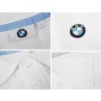 画像2: 【BMW】【企業ロゴ】【車】【白】【ワッペン】【ユニフォーム】コットン【ポロシャツ】【サイズＸＬ】<br> (2)
