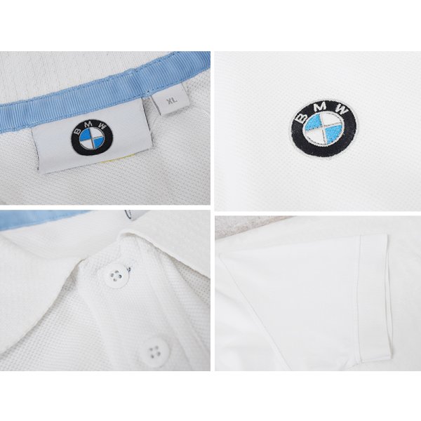 画像2: 【BMW】【企業ロゴ】【車】【白】【ワッペン】【ユニフォーム】コットン【ポロシャツ】【サイズＸＬ】 