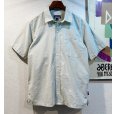 画像1: 【パタゴニア】patagonia【ベージュ×水色ｘグレー】【チェック柄】シアサッカー【半袖シャツ】【チェックシャツ】【サイズM】<br> (1)