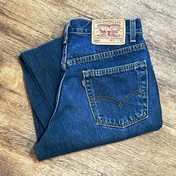 画像1: 【USA製】【ビンテージ】【LEVI'S】【リーバイス５５０】550【デニムパンツ】【31Ｘ32】 