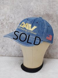 【USA製】【DAV】【デニム地】【コットンBBキャップ】サイズフリー  
