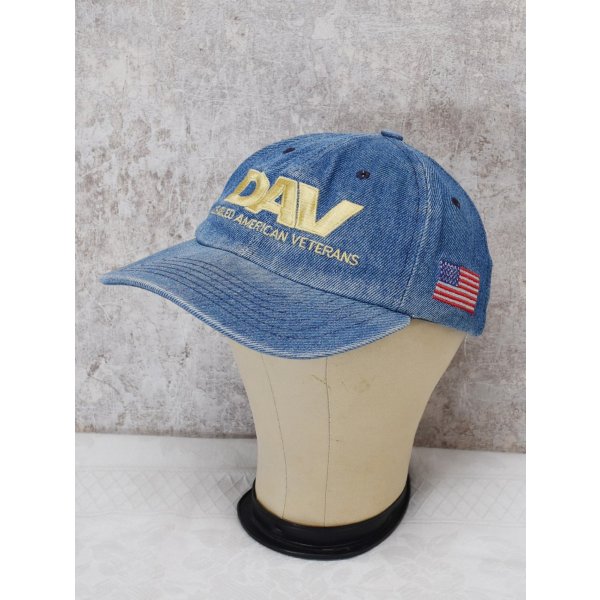 画像1: 【USA製】【DAV】【デニム地】【コットンBBキャップ】サイズフリー  