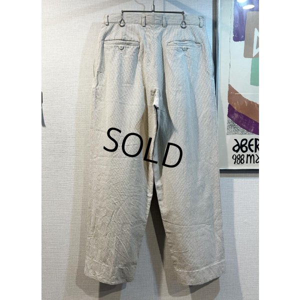 画像6: ビンテージ【Claiborne】【クレイボーン】【ベージュチェック】【2タック】コットンスラックス【コットンパンツ】【32L】