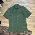 画像1: ポルトガル製 ビンテージ 【フレッドペリー】Fred Perry【緑ｘ黒】ギンガムチェック【コットン】【半袖ボタンダウンシャツ】【44】<br> (1)