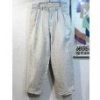 画像2: ビンテージ【Claiborne】【クレイボーン】【ベージュチェック】【2タック】コットンスラックス【コットンパンツ】【32L】<br> (2)