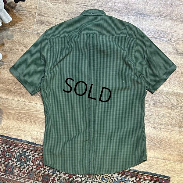画像3: ポルトガル製 ビンテージ 【フレッドペリー】Fred Perry【緑ｘ黒】ギンガムチェック【コットン】【半袖ボタンダウンシャツ】【44】 