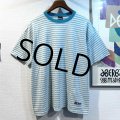 【ビンテージ】【Hanes】ヘインズ【グレーｘエメラルド】ボーダー【Tシャツ】【サイズＸＬ】 